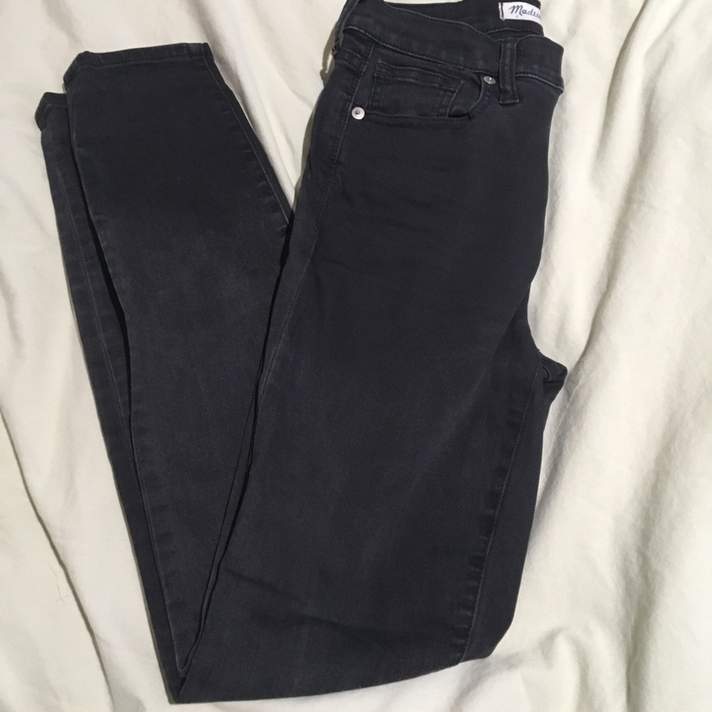 Madewell black high rise jeans
